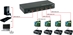 1x4 4Port HDMI 3D HDTV/HDCP 720p/1080p Splitter/Distribution Amplifier - HD-14