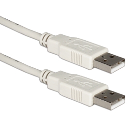 9ft USB 2.0 High-Speed Type A Male to Male Beige Cable CC2208-09 037229228090