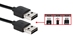 6ft Reversible USB A Male to Reversible Male Black Cable - CC2208R-06