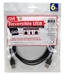 6ft Reversible USB A Male to Reversible Male Black Cable - CC2208R-06
