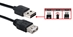 6ft Reversible USB Male to USB Female Black Extension Cable - CC2210R-06