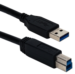 6ft USB 3.2 Gen 1 Compliant 5Gbps Type A Male to B Male Black Cable CC2219C-06BK 037229232172