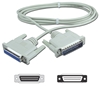 6ft DB25 Male to Female RS232 Serial Null Modem Cable with Interchangeable Mounting CC338-06N 037229338065 Cable, Serial RS232 Null Modem, DB25M/F, 6ft CC338-06 CC337MFS