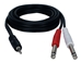6ft 3.5mm Male to Dual-1/4 Male Audio Y-Cable - CC399TS-Y06