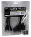 3-Pack 1ft 350MHz CAT5e/Ethernet PortSaver Black Patch Cord - CC5MF-01BK