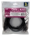 3-Pack 7ft CAT6/Ethernet Gigabit Flexible Molded Black Patch Cord - CC6-07BK