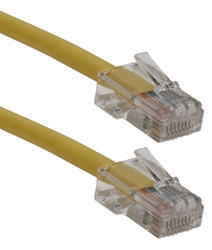 7ft 350MHz CAT5e Crossover Yellow Patch Cord CC712EX-07YW 037229710274