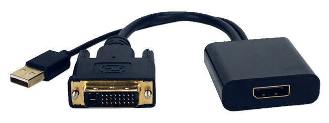 DVI to DisplayPort Active Video Converter DVIDP-MF 037229004991 Adaptor microcenter, DVI to DisplayPort, DisplayPort to DVI