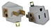 2-Pack 3-Prong to 2-Prong Power Adaptor with Grounding - PA-2PK