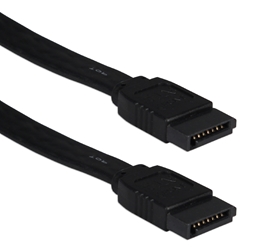 18 Inches SATA 3Gbps Internal Data Black Cable SATA-18BK 037229115345 Cable, SATA150 Serial ATA Internal 7Pin Data Cable, 7Pin to 7Pin, Black, 18" 670356  SATA18BK SATA-18BK  cables