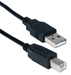 3-Pack 6ft USB 2.0 High-Speed Type A Male to B Male Black Cable - U3AB-06