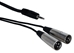 10ft 3.5mm Male to Dual-XLR Male Audio Y-Cable - XLRSM-Y10