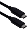 2-Meter USB-C to USB-C 2.0 Sync & Charger Cable CC2230B-2M 037229230857 Black microcenter Matthews Pending, USB-C, USB C, USB-A, USB A 2-Meters, 2-Meter, 2Meter, 2M 6.5ft