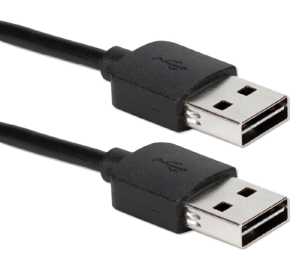 CC2208R-06 Reversible USB A Male to Reversible Male Black