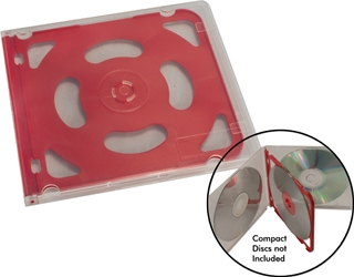 Red Space Saver 4 CD/DVD Compact Jewel Case CACD-4RD 037229316971 CD-ROM Compact Jewel Case, Holds Up to 4 CD (In the Space of One Regular Case), Red 241224  CACD4RD CACD-4RD      2288  microcenter Carrico Discontinued
