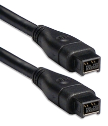 3ft IEEE1394b FireWire800/i.Link Bilingual 9Pin to 9Pin Black Cable CC1394FF-03 037229139044 Cable, IEEE1394b FireWire800-Bilingual, 9 to 9 Pins, 3ft 409326 PY7697 CC1394FF03 CC1394FF-03  cables feet foot   2353 IMCE microcenter Edward Matthews Approved