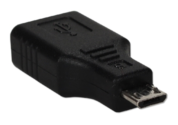 Micro-USB Male to USB-A Female OTG Adaptor for Smartphone or Tablet CC2218X-MFA 037229227581
