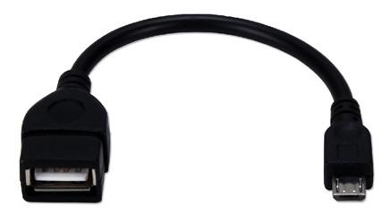 6 Inches Micro-USB Male to USB-A Female OTG Adaptor for Smartphone or Tablet CC2218X-MF 037229227550