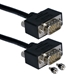 6ft High Performance UltraThin VGA/QXGA HDTV/HD15 Tri-Shield Fully-Wired Cable with Panel-Mountable Connectors - CC388M1-06