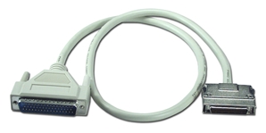 3ft SCSI HPDB50 (MicroD50) Male to DB50 Male Premium External Cable CC395D-03 037229495034 Cable, SCSI II to DB50 SCSI, HPDB50M/DB50M, 25 Twisted Pairs, 3ft (Clip Type) CC395D03 CC395D-03  cables feet foot   2758