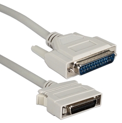 25ft Premium Parallel IEEE1284 MiniCen36 Bi-directional Printer Cable CC408D-25 037229405170 Cable, IEEE1284 Parallel Printer, EPP/ECP, DB25M/HPCen36M, 25ft 137455  CC408D25 CC408D-25  cables feet foot   2810  microcenter Carrico Discontinued