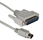 15ft DB25 Male to Mini8 Male Macintosh Serial Modem Cable CC506-15 037229506150 Cable, Apple/Mac to External Serial RS232 Modem, DB25M/Mini8M, 15ft CC50615 CC506-15  cables feet foot   2840