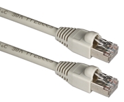 10ft 350MHz Shielded CAT5e Snagless Gray Patch Cord CC711ES-10 037229711479 Cable, Category 5 Shielded Enhanced Stranded, LAN Patch Cord with SnagLess Boot, Gray, 10ft 903005  CC711ES10 CC711ES-10  cables feet foot   3012  microcenter  Discontinued
