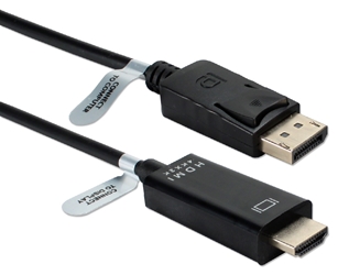 10ft DisplayPort to HDMI 4K Digital A/V Cable DPHD-10 037229005523 Cable, DisplayPort v1.1 Compliant, Connects DisplayPort Audio/Video into HDMI with HDCP, DP Male to HDMI Male, 10ft DPHD10 DPHD-10  cables feet foot microcenter Pending