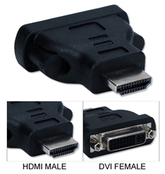 High Speed HDMI/HDTV 720p/1080p HDMI Male to DVI Female Adaptor HDVI-MF 037229489873 Adaptor, HDTV HDMI to DVI Digital Video, HDMI Male/DVI-D Female 88764-2000 191700 RC2206 HDVIMF HDVI-MF adapters adaptors     3449 IMCE microcenter Edward Matthews Approved