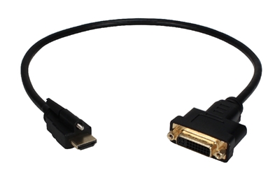 0.5-Meter DVI Female to Locking HDMI Male 1440p/4K Adaptor HDVISX-05M 037229491074 Cable, HDMI with Screw Locking Connector to DVI 1080p HDTV/Projector/Computer Video/Adaptor, M/F, 05-Meter PY7721 HDVISX05M HDVISX-05M adapters adaptors cables  meters  3450 IMCE