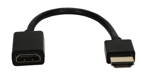 0.5ft High Speed HDMI UltraHD 4K with Ethernet Thin Flexible Extension Cable HDXT-0.5F 037229401608