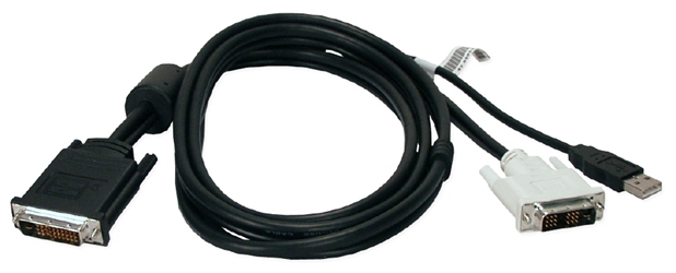2-Meter InFocus/Proxima Projector M1 Male to DVI/USB Breakout Cable M1DU-2M 037229490732 Cable, Infocus Projector EVC M1-D to DVI-D & USB A M/M Breakout, 2M