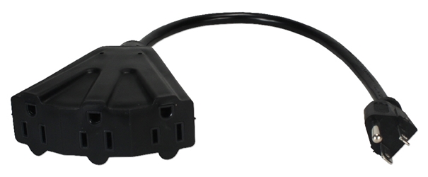 12 Inches 3-Outlet OutletSaver AC Power Splitter Adaptor PP-ADPT3 037229334647 Power Cord, Port/OutletSaver Power Extension/Splitter Adaptor Cable, Tripple/3-Outlets, 12" AC Male to 3-Angled-Female KT-302 586453  PPADPT3 PP-ADPT3 adapters adaptors cables    3953  microcenter Zachary Sheets Approved