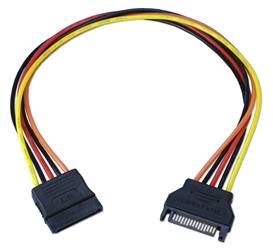 12 Inches SATA Internal Power Extension Cable SATAPX-12 037229115246 Cable, SATA Serial ATA Internal Power Extension Adaptor, 15Pin M/F, 12" SATAPX12 SATAPX-12 adapters adaptors cables    3780  microcenter  Rejected