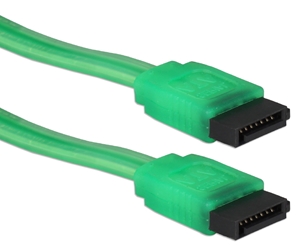 12 Inches SATA 3Gbps Internal Data UV Green Cable SATAUV-12GN 037229115420 Cable, SATA150 Serial ATA Internal 7Pin Data Cable, 7Pin to 7Pin, PCMods UV Green, 12" 671602  SATAUV12GN SATAUV-12GN  cables    3781  microcenter Eckhardt Discontinued