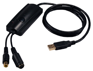 3ft USB to Video Capture Adaptor Cable USB-VIDEO 037229220926 USB to PC Video/Multimedia Capture Adaptor, S-Video (Mini4F) and Composite (RCA) Connections, PC Windows Only USB-AV   900084  USBVIDEO USB-VIDEO adapters adaptors     3902  microcenter  Discontinued