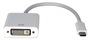 USB-C / Thunderbolt 3 to DVI 4K/30Hz Video Converter USBCDVI-MF 037229230772 White, USB-C