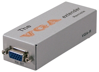 180-Meter VGA/QXGA CAT5/RJ45 Extender System Receiver Module VGA-C5ER 037229006773 VGA/SXGA CAT5e Extender Receiver, Video Signal Splitter/Distribution Amplifier, Up to 180 meters & 1280x1024 resolution, HD15F/RJ45F VGA-R   VGAC5ER VGA-C5ER    meters  3912