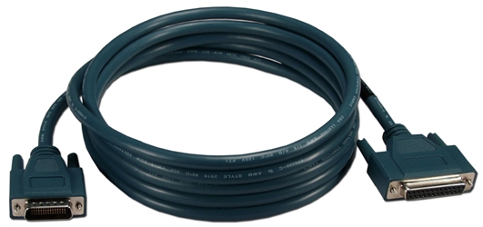 10ft DB60 to DCE DB25 RS232 Serial Cisco Router Cable CAB232FC 037229332902 Cable, Cisco Router, LFH60M (DB60) to RS232 DB25F, Serial DCE, 10ft CAB232FC CAB232FC  cables feet foot   2271