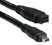 6ft IEEE1394b FireWire800/i.Link 9Pin to 4Pin A/V Black Cable - CC1394F4-06