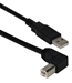 8ft USB 2.0 High-Speed Type A Male to B Right Angle Male Cable - CC2209C-08RA