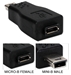 High-Speed Micro-USB Female to Mini-USB Male Adaptor - CC2221C-MF