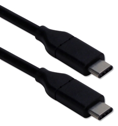 1-Meter USB-C to USB-C 3.2 5Gbps 60-Watts Sync & Power Cable CC2230C-1M 037229230604 Black microcenter Matthews Pending, USB-C, USB C