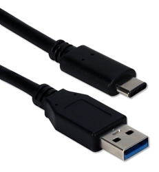 0.5-Meter USB-C to USB-A 3.2 Gen 2 10Gbps 60-Watts Sync & Power Cable CC2231A-0.5M 037229230727 Black USB-C