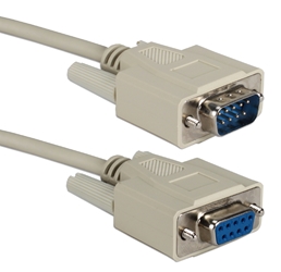 10ft DB9 Male to Female Extension Cable for Serial/Mono/Multisync with Interchangeable Mounting CC317-10 037229317107