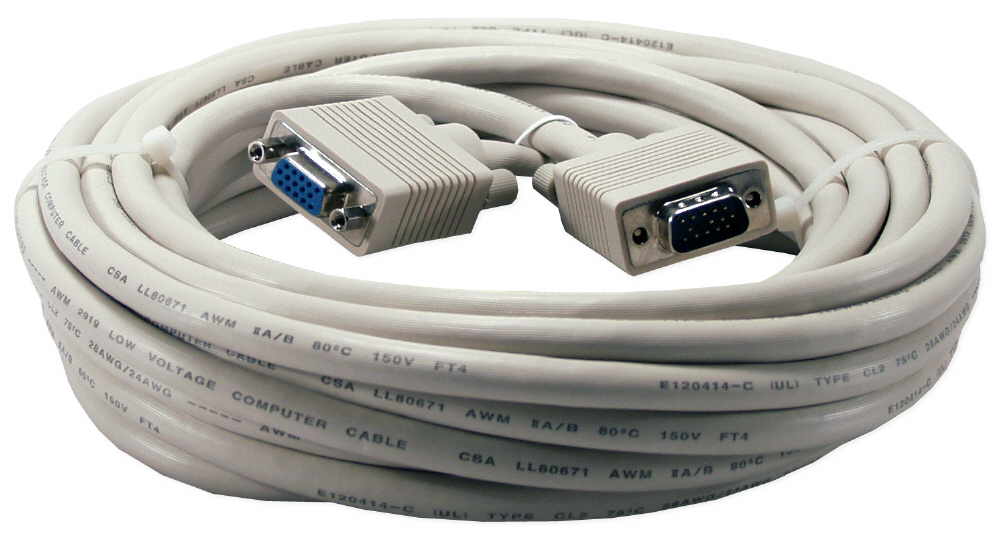 20ft Premium VGA HD15 Male to Female Tri-Shield Extension Cable CC320D-20-BB 037229420210 Cable, Straight Thru, VGA/SVGA Video Extension, Premium, HD15M/F Triple Shielded, 20ft (Blace) CC320D-25 EVNPS05-0020-MF    CC320D20BB CC320D-020-0BB  cables feet foot   2584