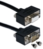 25ft High Performance UltraThin VGA/QXGA HDTV/HD15 Tri-Shield Fully-Wired Extension Cable with Panel-Mountable Connectors CC320M1-25 037229422184