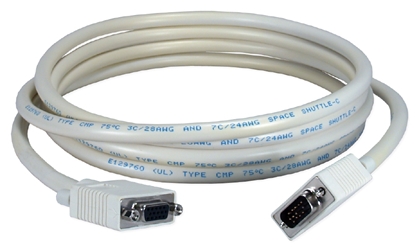 100ft Premium VGA HD15 Male to Female Tri-Shield Plenum Cable CC320P-100 037229421248 Cable, Straight Thru - Plenum, VGA/SVGA Video Extension, Premium, HD15M/F, Triple Shielded, 100ft CC320P-100A EVNPS07-0100-MF    CC320P100 CC320P-100  cables feet foot   2608