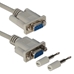6ft DB9 Female to Female Fully-Wired Cable for Parallel or Serial Applications with Interchangeable Mounting - CC328-06N
