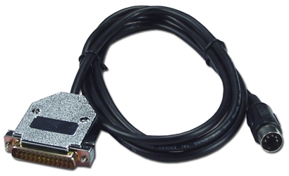 6ft DB25 Male to Din5 Male Apple Computer Serial Modem Cable CC500-06 037229500066 Cable, Apple IIc to Hayes Serial RS232 Modem, Din5M/DB25M, 6ft CC50006 CC500-06  cables feet foot   2831